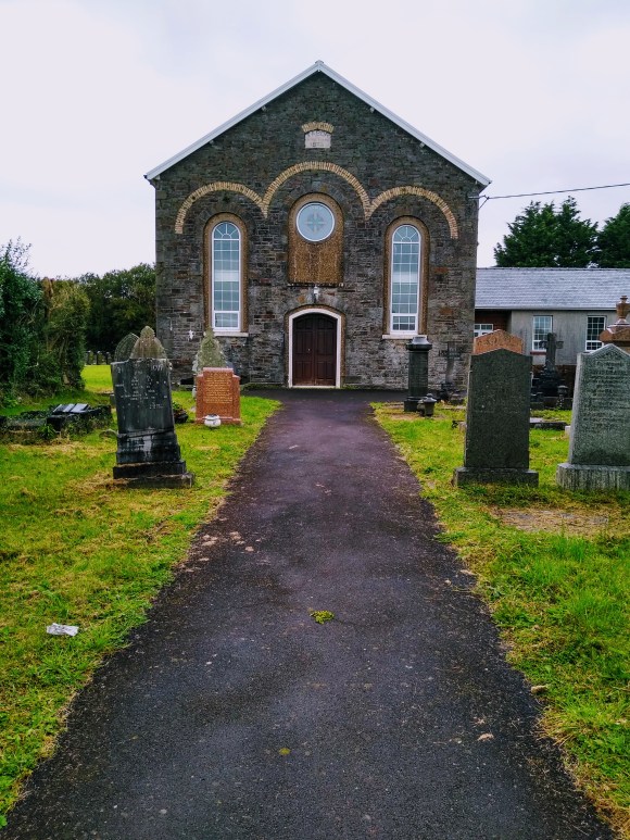 the path leading up to Tabor Chapel in Cross Hands